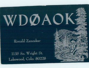 Pre-1980 RADIO CARD - CB HAM OR QSL Lakewood - Near Denver Colorado CO AH2274