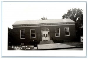 c1950's United States Post Office Building Pella Iowa IA RPPC Photo Postcard