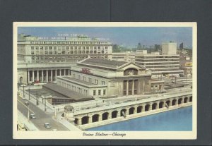 Ca 1926 Post Card Chicago IL Union Station Built 1925