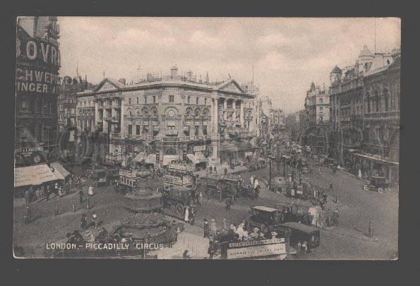 092263 UK London Piccadilly Circus Vintage PC