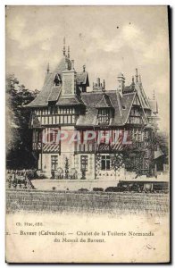 Old Postcard Bavent Chalet Tuilerie Normande du Mesnil de Bavent