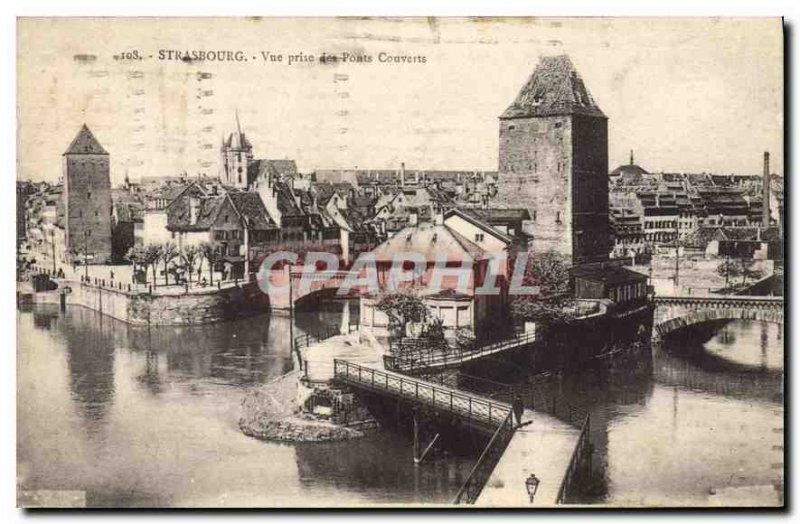 Old Postcard Strasburg shooting Covered Bridges