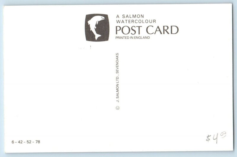 Willy Signed Postcard The Party Cake Salmon Dressed Anthropomorphic Animals