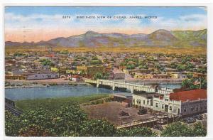 Panorama Ciudad Juarez Mexico 1947 linen postcard