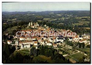 Postcard Modern Crocq Creuse Aerial view