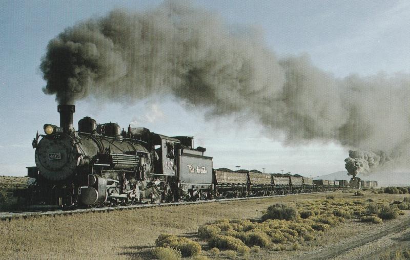 Cumbres and Toltec Scenic Railroad Postcard Denver & Rio Grande Western No. 497