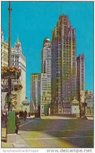 Illinois Chicago Tribune Tower On Michigan Avenue