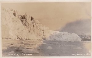 Alaska Columbia Glacier Real Photo