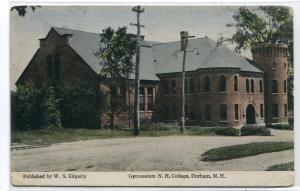 Gymnasium New Hampshire College University Durham NH 1918 postcard