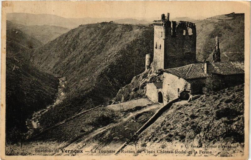 CPA AK Env. de VERNOUX La Tourette. Ruines du Vieux Chateau (661352)