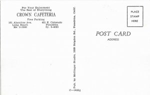 Crown Cafeteria 101 Alamitos Ave Long Beach California