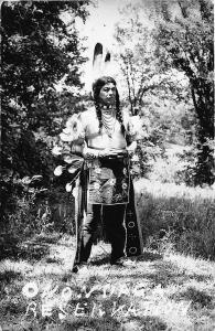 Native American Indian Onondaga Reservation Feathers RPPC Postcard