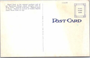 Postcard HIGHWAY SCENE El Paso Texas TX AL0468