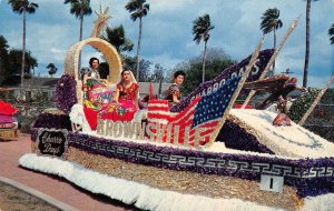 Charro Days Celebration Parade Float Brownsville, Texas c1950s Vintage Postcard