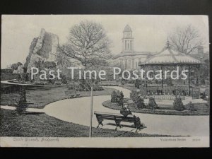 Shropshire BRIDGNORTH Castle Grounds c1905 CASTLE RUIN & BANDSTAND by Valentine