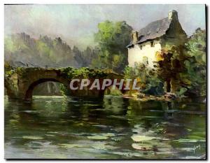 Postcard Modern Quimperle Bridge