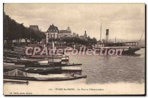 Postcard Evian Les Bains Old Port And I'Embarcadere