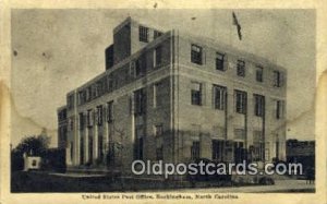 Rockingham, NC USA Post Office 1941 small pin hole top edge, stains front and...
