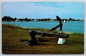 Grand Marais Michigan~Harbor In Upper Peninsula Lake Superior~Anchor~PM 1989 PC