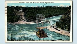 Aero Cable over Whirlpool Rapids Postcard Niagara Falls New York Postmarked 1926