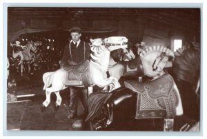 Allan Herschell Company Paint & Storage Room Carrousels N. Tonawanda NY Postcard 