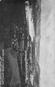 Wheeling West Virginia scenic view from Martins Ferry Hill real photo pc BB3168