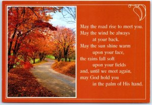 Postcard - The traveler's prayer is an old Gaelic verse - Appalachian Autumn