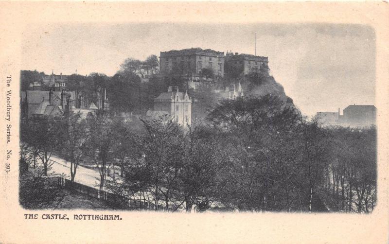 NOTTINGHAM UK THE CASTLE~WOODBURY SERIES #393 POSTCARD