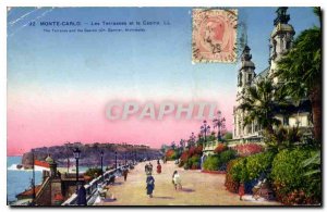 Old Postcard Monte Carlo Casino and Les Terrasses