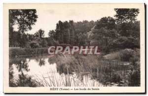 Postcard Old Hery Yonne The banks of the Serein