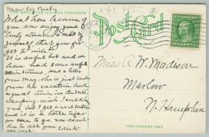 Topeka Kansas~Washburn College Carnegie Library~c1910 Postcard