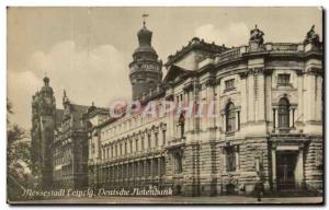 Postcard Old Messestadt Leipzig Deutsche Notenbank