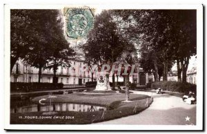 Tours - Emile Zola Square - Old Postcard