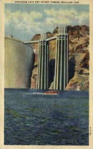 Upstream Face/Intake Towers in Hoover (Boulder) Dam, Nevada