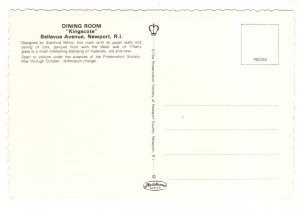 Kingscote Dining Room, Interior, Newport Rhode Island
