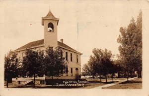 Real Photo Postcard Christian School in Sioux Center, Iowa~123058