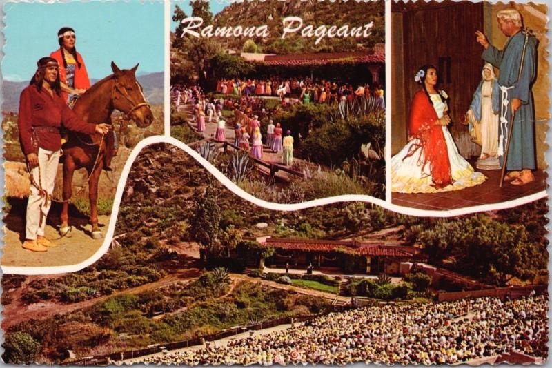 Ramona Outdoor Pageant San Jacinto CA California c1973 Vintage Postcard D51