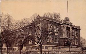 E19/ West Milton Ohio Postcard c1910 West Milton Public School Building