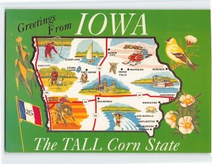 Postcard The Tall Corn State, Greetings From Iowa