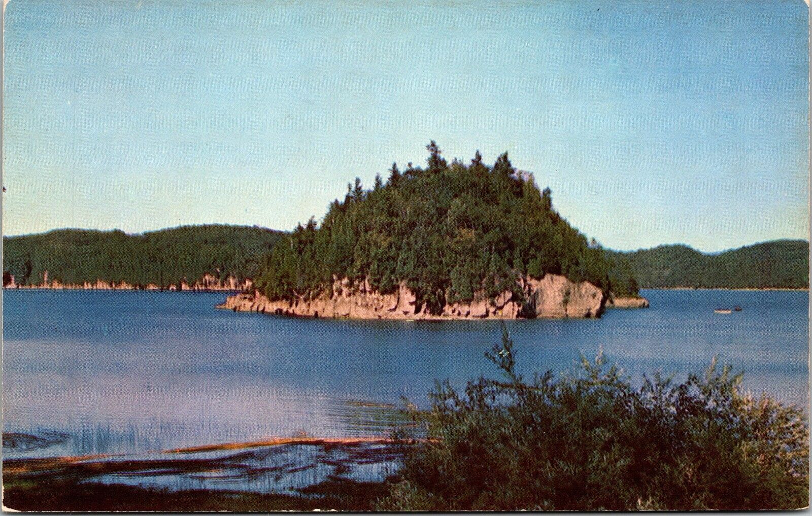 Marble Island Malletts Bay Vermont Scenic Forests Landscape Chrome