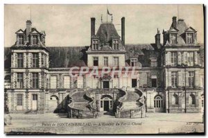 Old Postcard Palace of Fontainebleau L & # 39Escalier Fer a Cheval