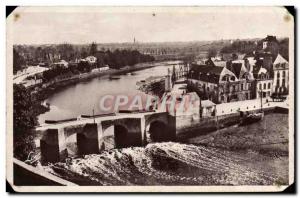 Postcard Old Bridge St Goustan Auray and the river