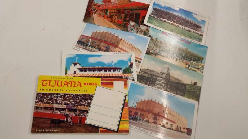 Group Of 8 Tijuana Mexico With Souvenir Folder Vintage Postcards K30428