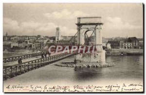 Old Postcard Valencia The Suspension Bridge