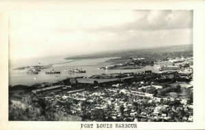 mauritius, PORT LOUIS, Panorama with Harbour (1960) RPPC