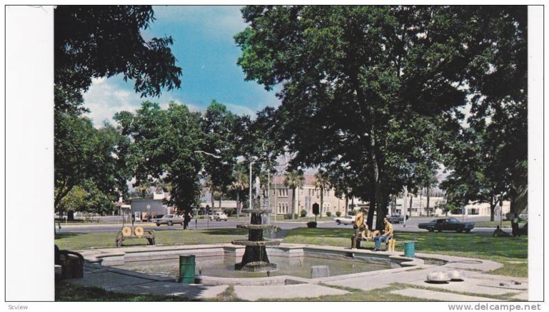 Water Fountain, Park, Downtown, Uvalde, Texas, 1950-1960s