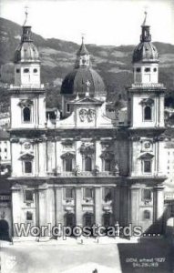 Real Photo Dom Salzburg Austria Postal Used Unknown 