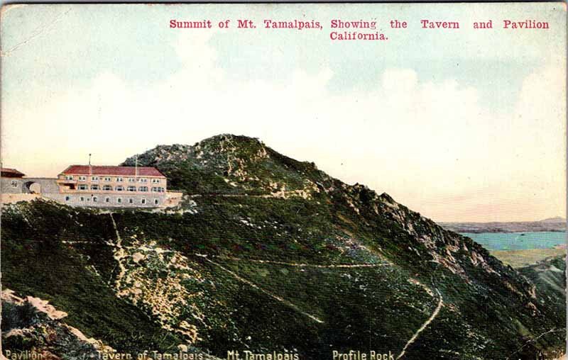 Postcard HOTEL SCENE Mount Tamalpais California CA AO0016