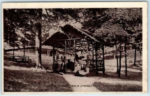 CHESTER, West Virginia  WV   RUSTIC HOUSE Rock Springs Park  c1910s Postcard