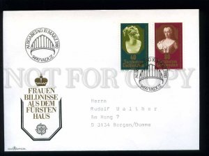 210398 Liechtenstein Europe Women portraits from the princes house FDC